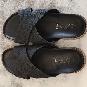 Joie black slide sandals